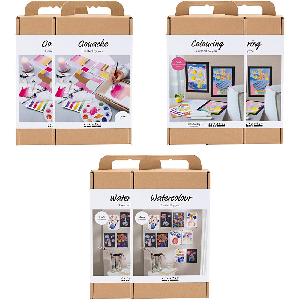 Creativ company introductory package, art and painting products, 6 boxes 1 box
