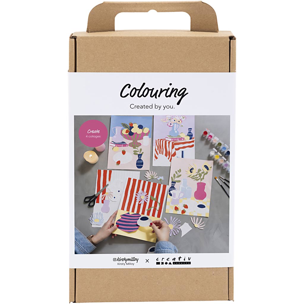 Creativ company hobbyset kleuren, collage, 1 doos