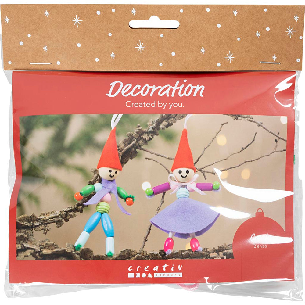 Creativ company mini hobby set decoration, Christmas gnomes, various colors, 1 box