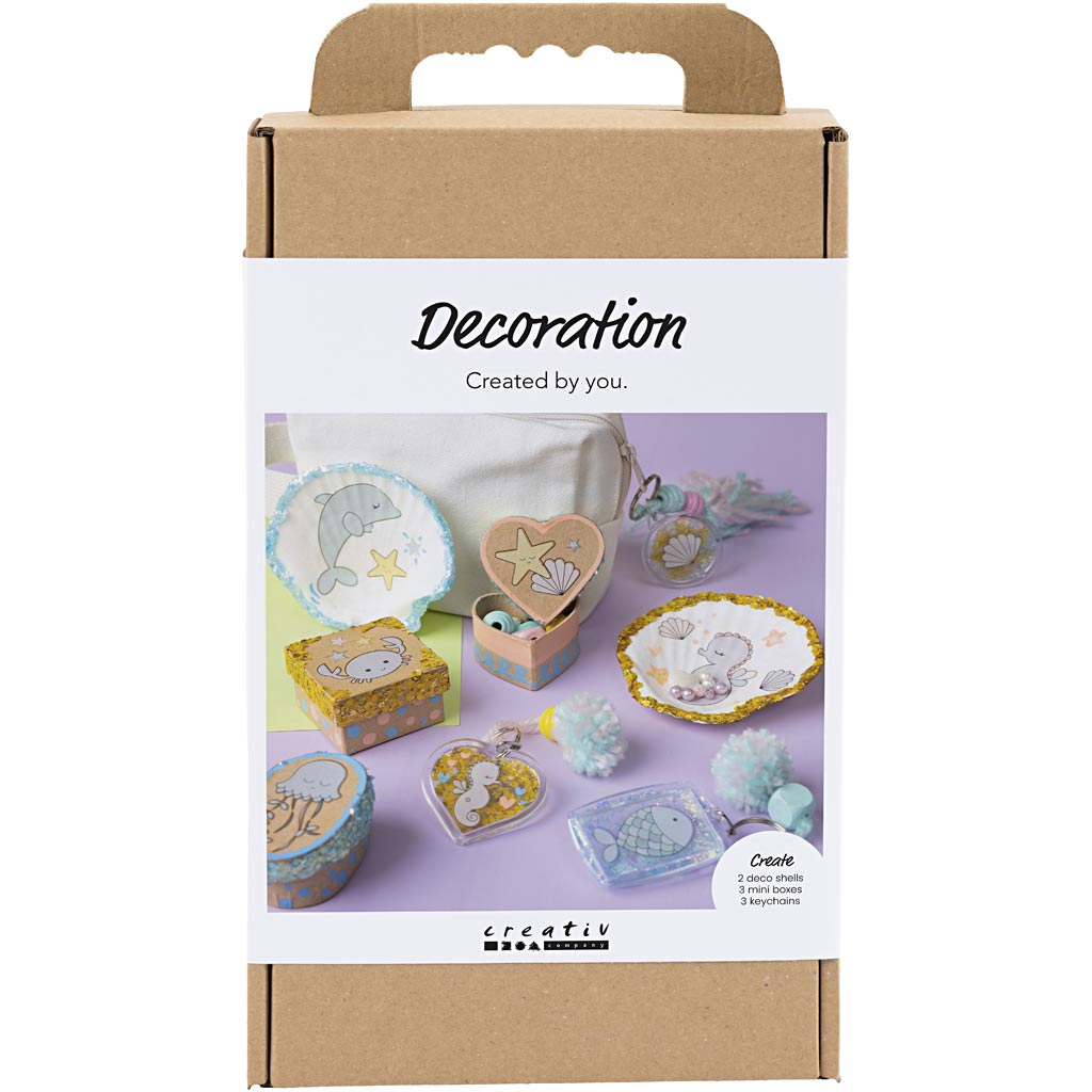 Creativ company mini hobby set - shells and key rings