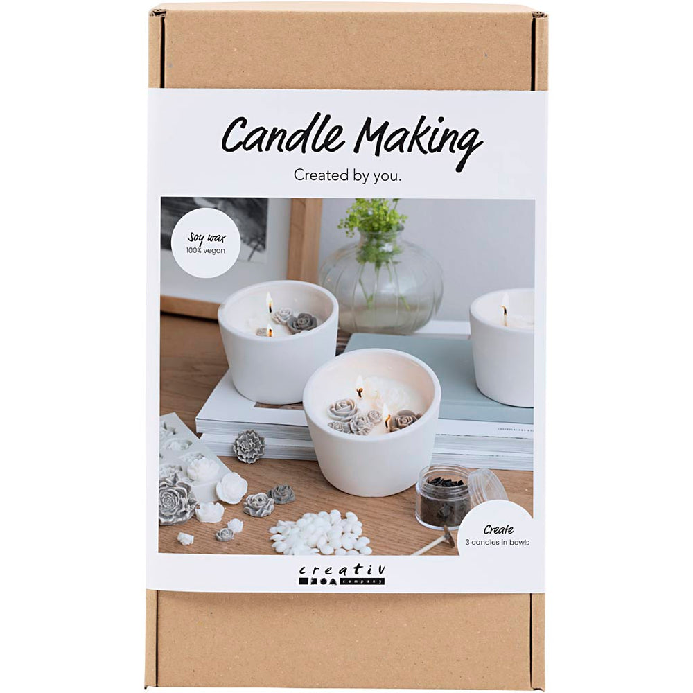 Creativ company hobby set candle making, rose, beige, white, cream, 1 box