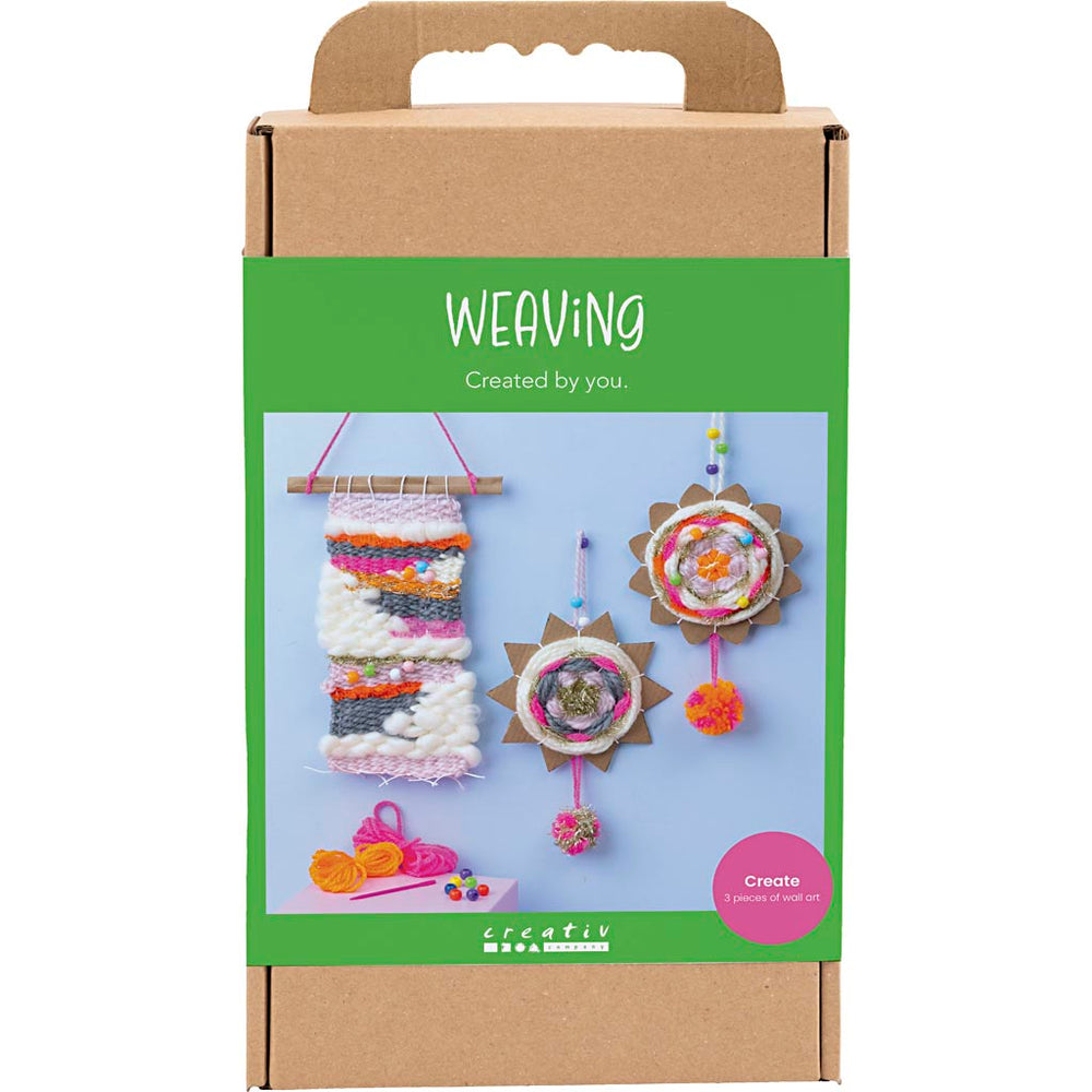 Creativ company hobby set weaving, wall mounts, various colors, 1 box