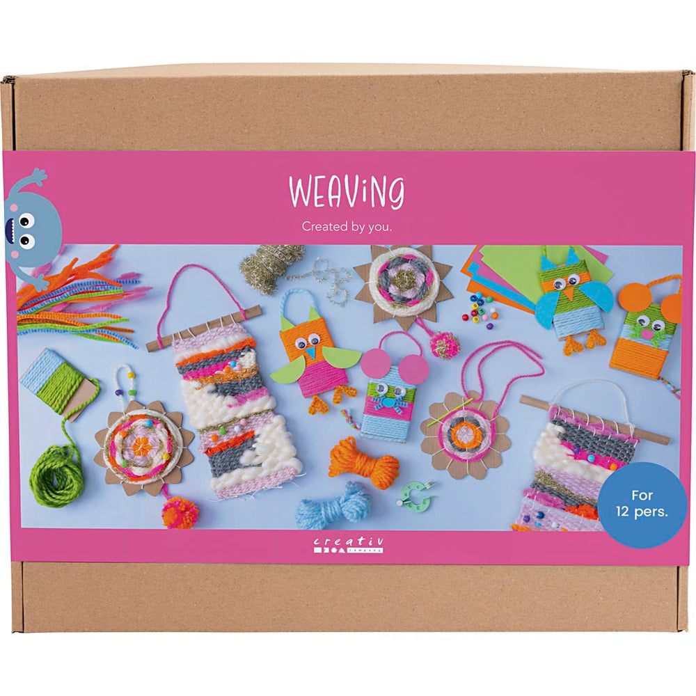 Creativ company group set weaving, wall mounts, hangers, owls, mouse, various colors, 1 box