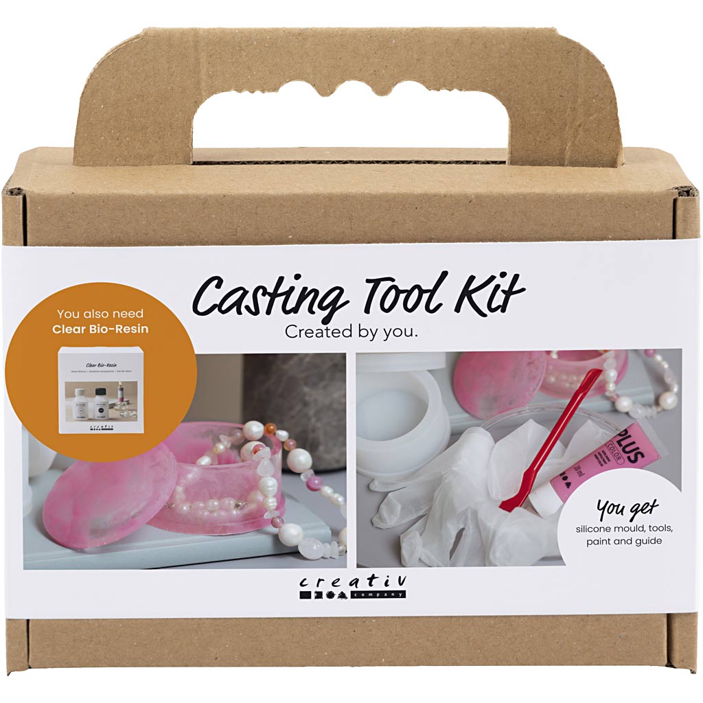 Creativ company tool set casting, transparent gloss, transparent colors, 1 box