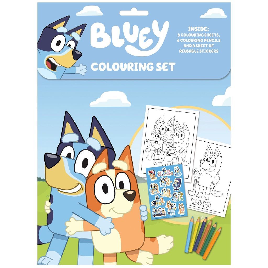 Bluey Coloring Set