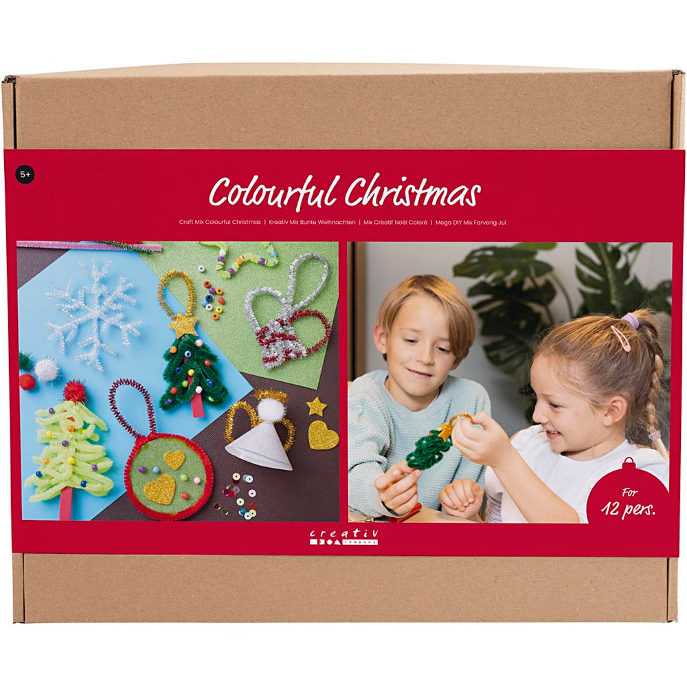 Creativ company group set colorful Christmas, Christmas figures, various colors, 1 box