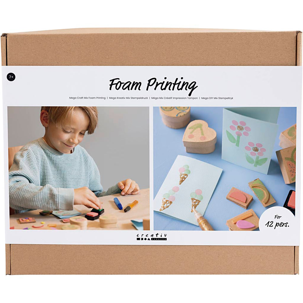 Creativ company group set foam prints, cards and boxes, 1 box