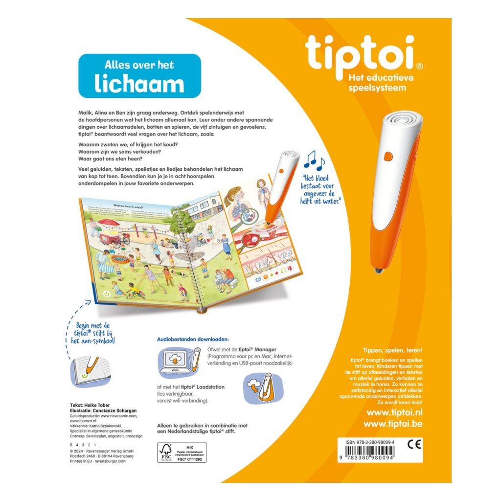 Ravensburger tiptoi libro todo sobre el cuerpo