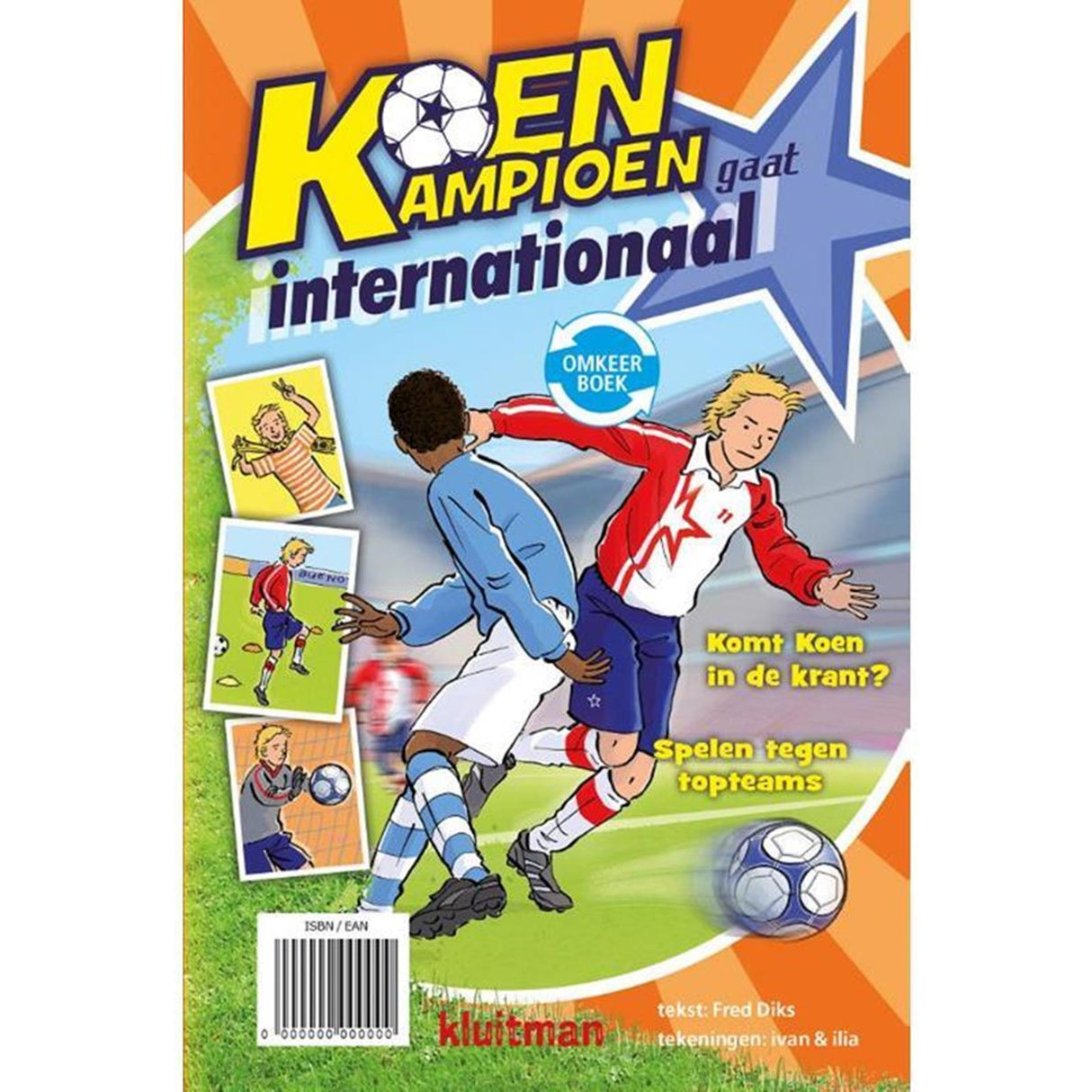 Uitgeverij kluitman koen kampioen omkeerboek- gescout gaat internationaal