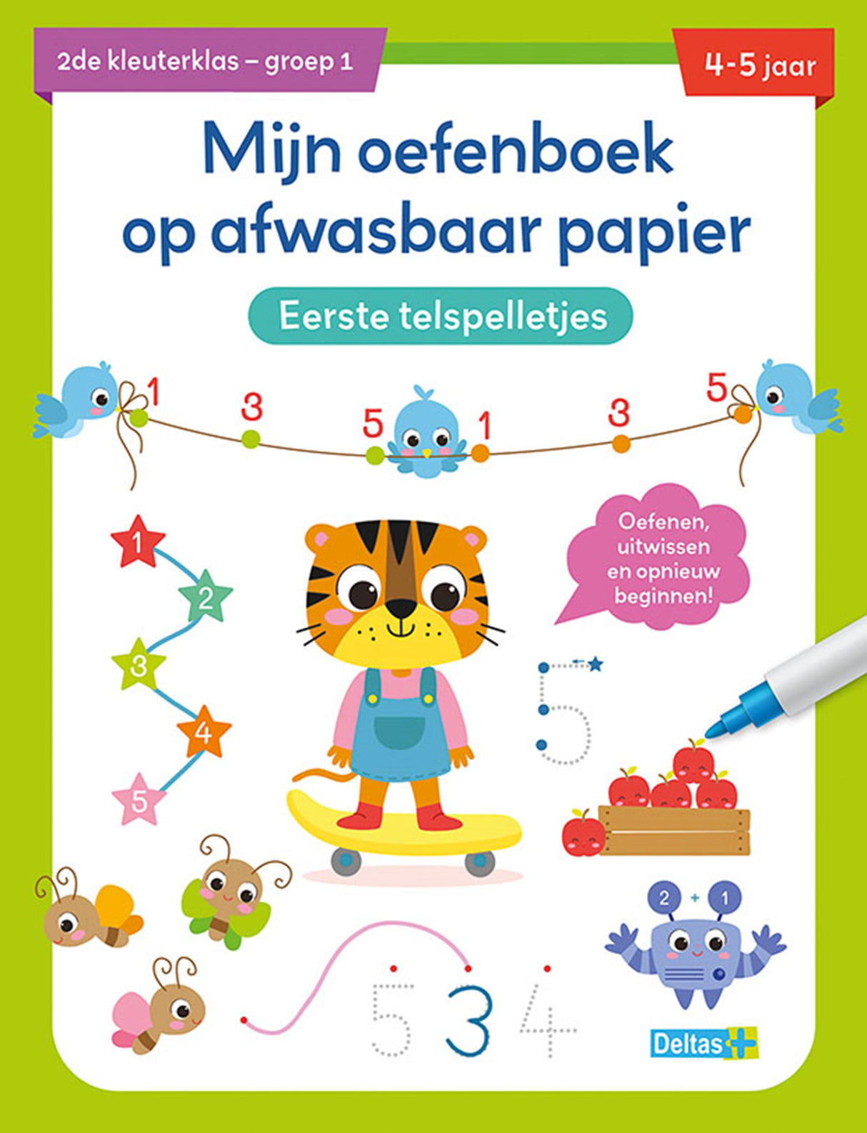 Deltas mijn oefenboek eerste telspelletjes 4-5j