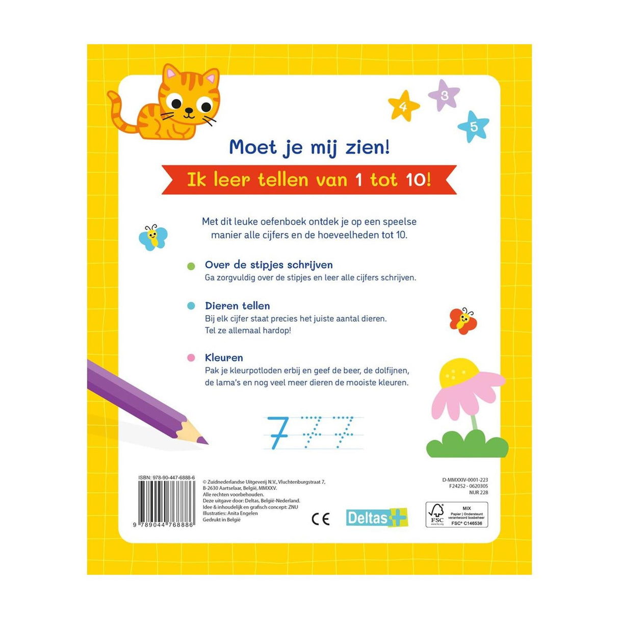 Deltas mijn eerste 123 oefenboek 4-6 j.