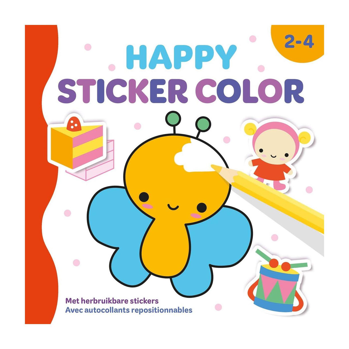 Deltas happy sticker color - 2-4 jaar