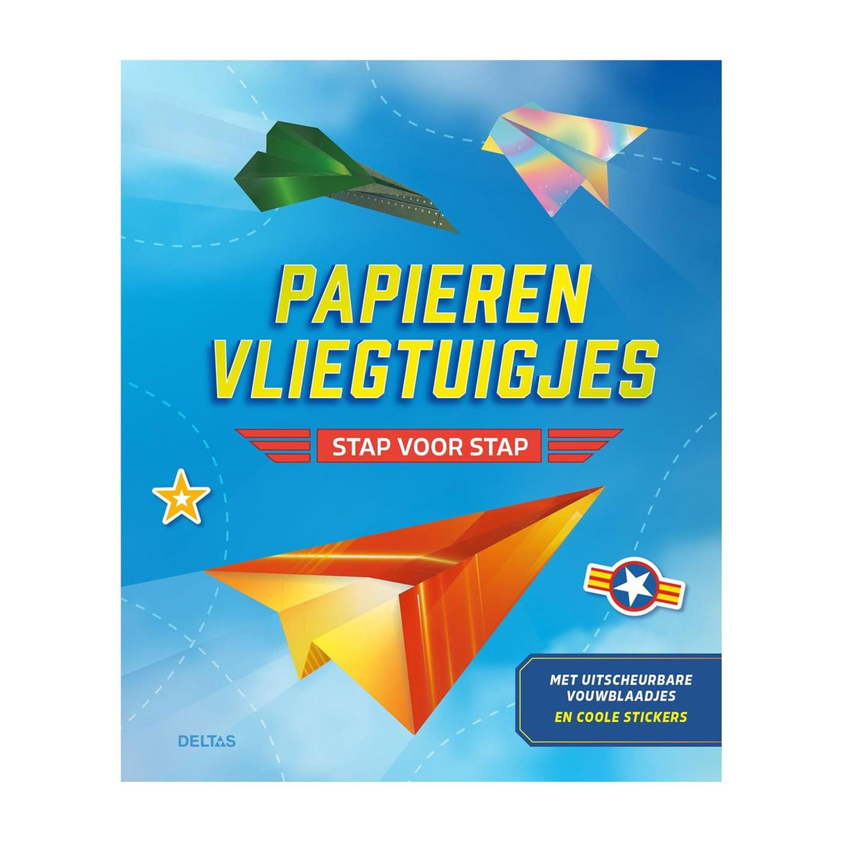 Deltas papieren vliegtuigjes - stap voor stap