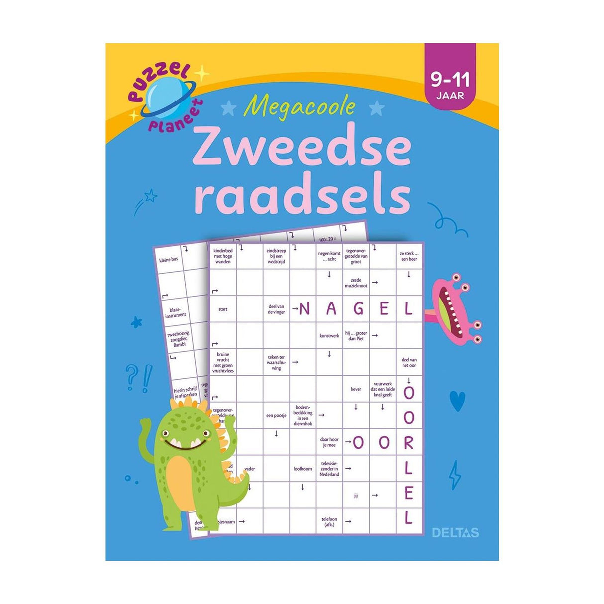 Deltas puzzelplaneet - megacoole zweedse raadsels 9-11 jaar
