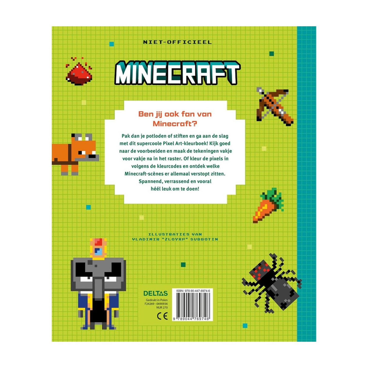 Deltas minecraft pixel färgläggning kul
