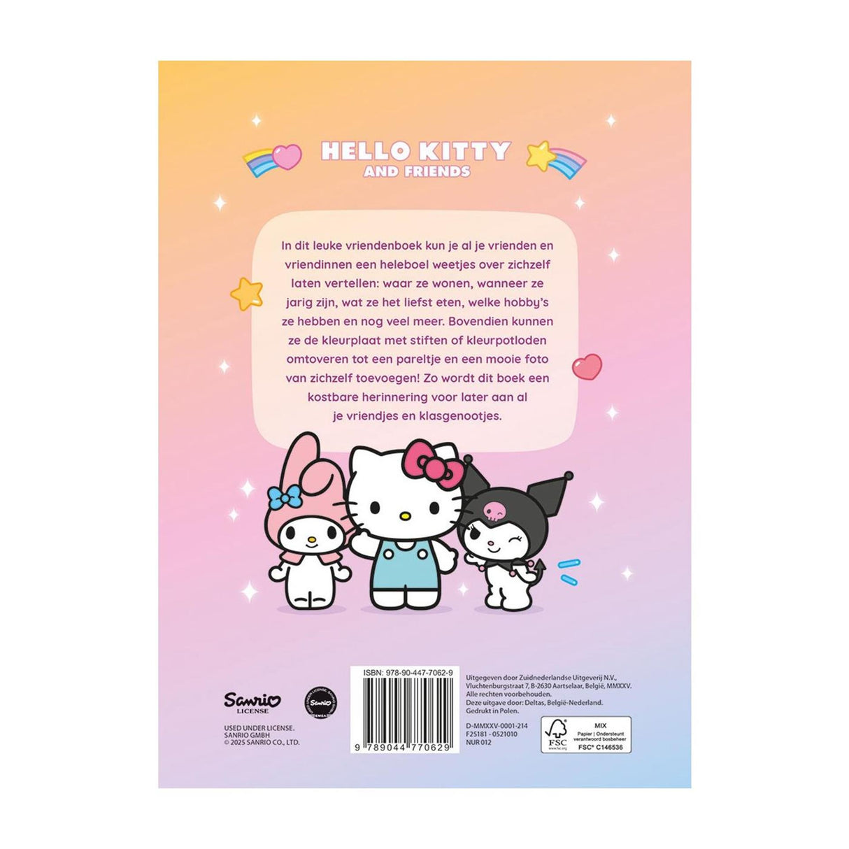 Deltas hello kitty vriendenboek