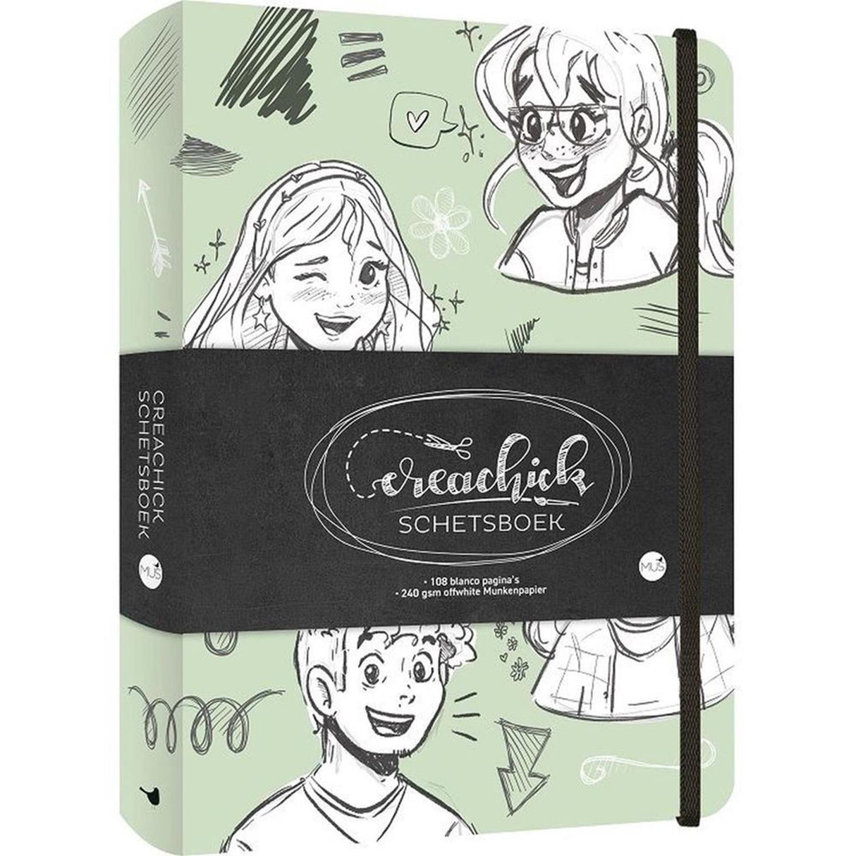 Kluitman creachick a5 schetsboek 108 pagina's