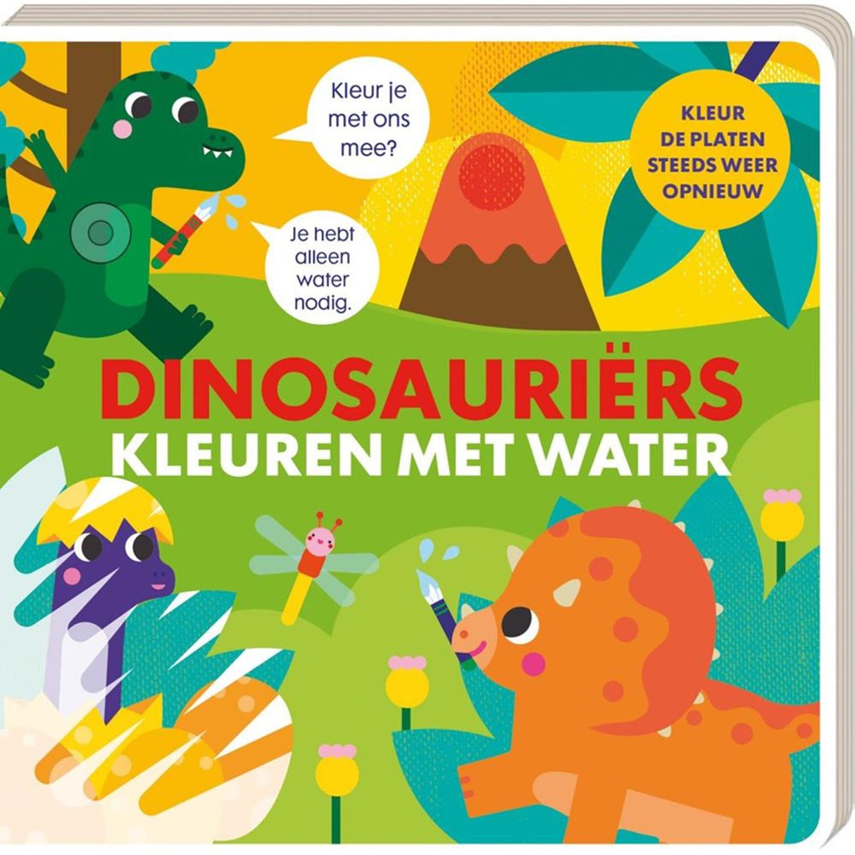 Imagebooks kleuren met water - dinosauriërs