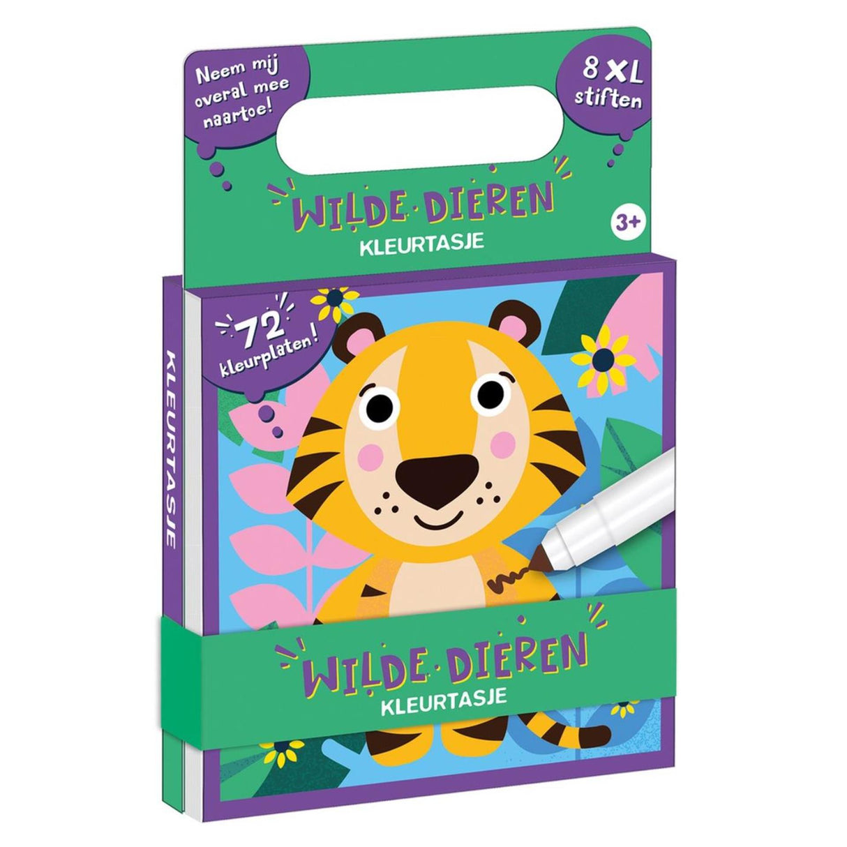 Imagebooks kleurtasje wilde dieren - 8 xl stiften