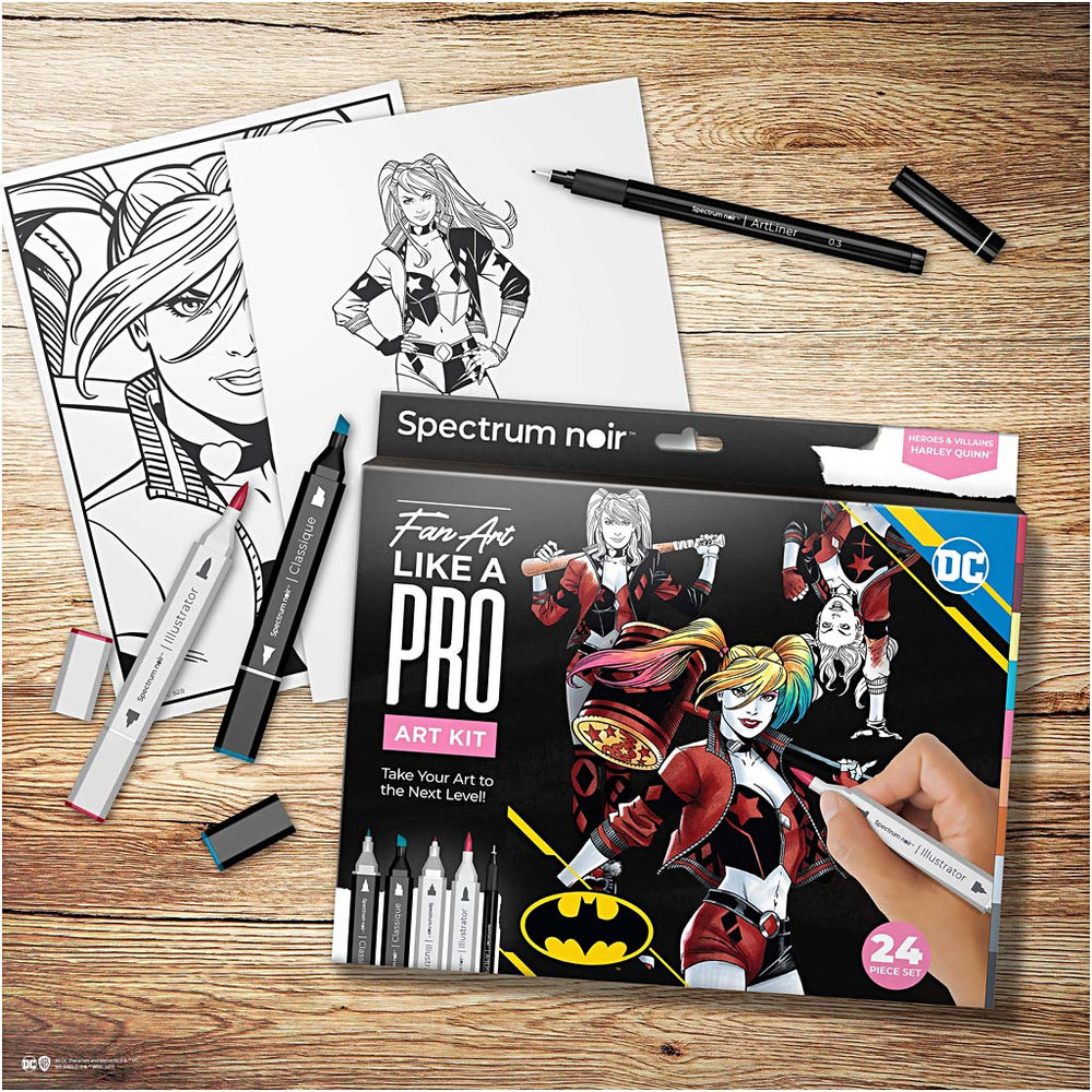 Creativ company hobby set illustration, Harley Quinn, various colors, 1 box