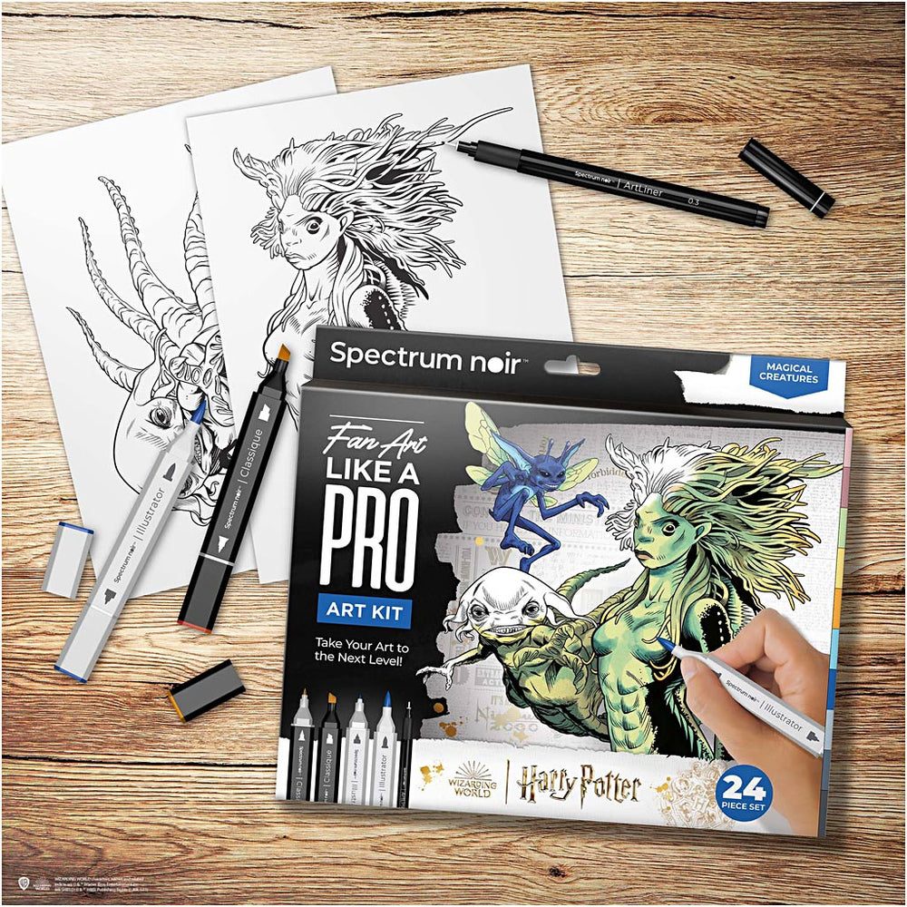 Creativ company hobby set illustration, harry potter: magical creatures, various colors, 1 box