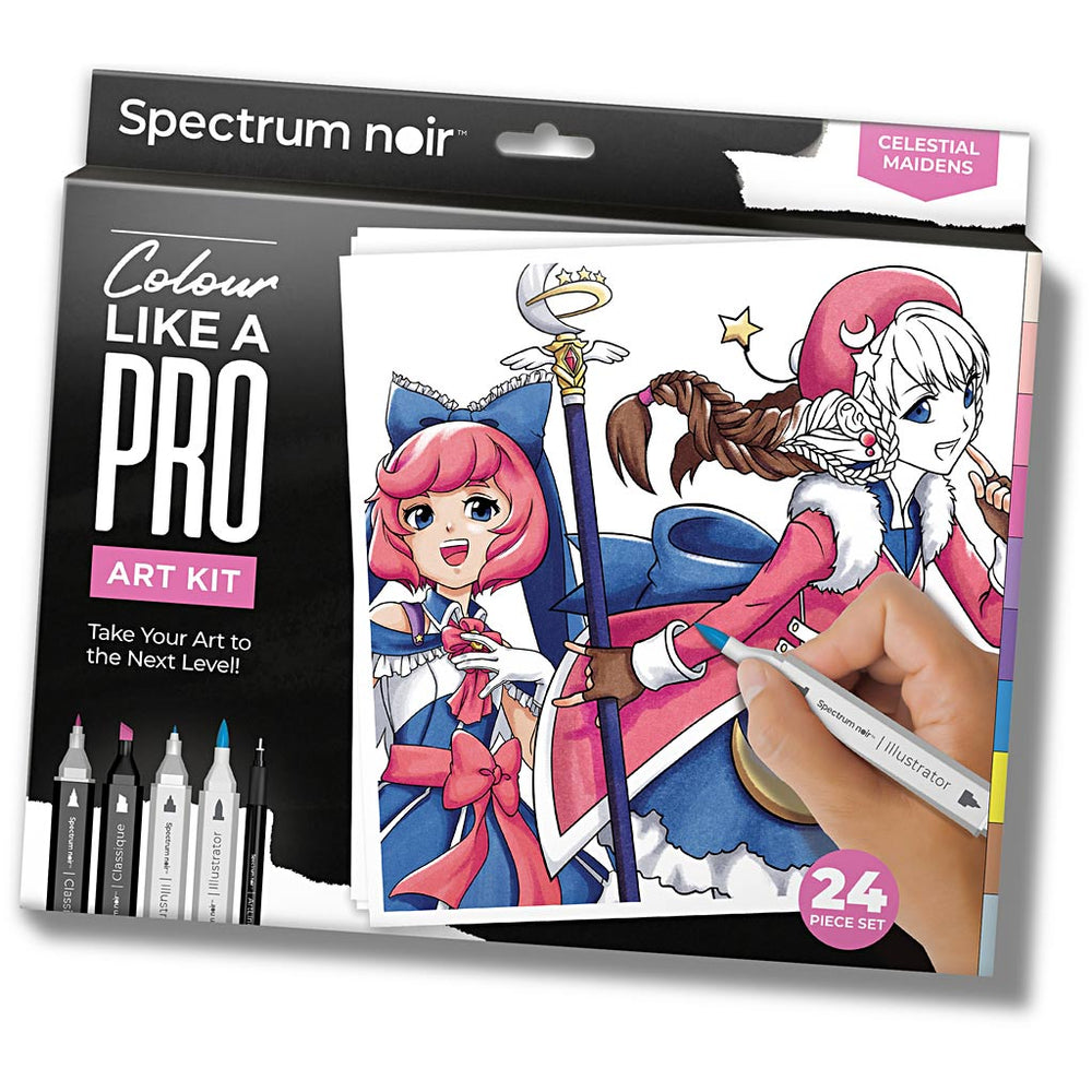 Creativ company hobby set illustration, celestial maidens, various colors, 1 box