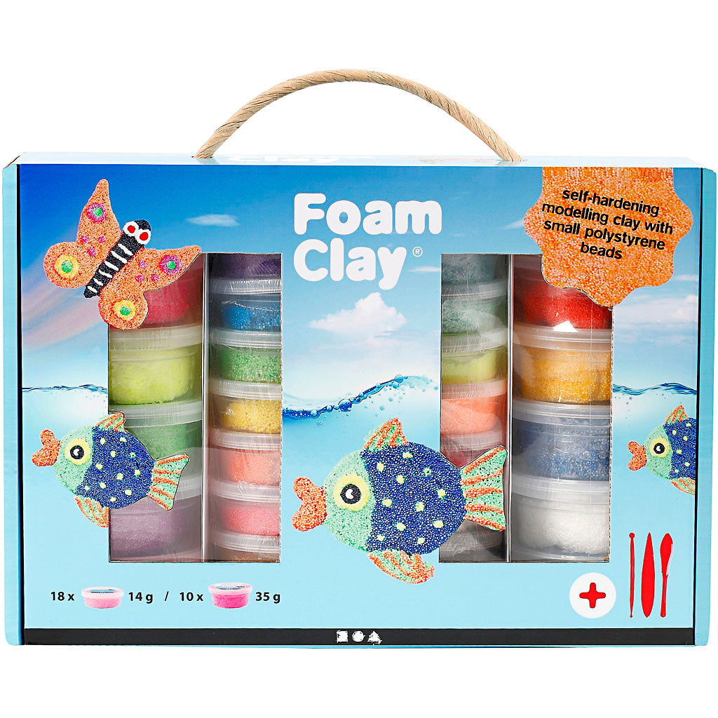 Foam clay ® cadeaudoos, diverse kleuren, 1 set