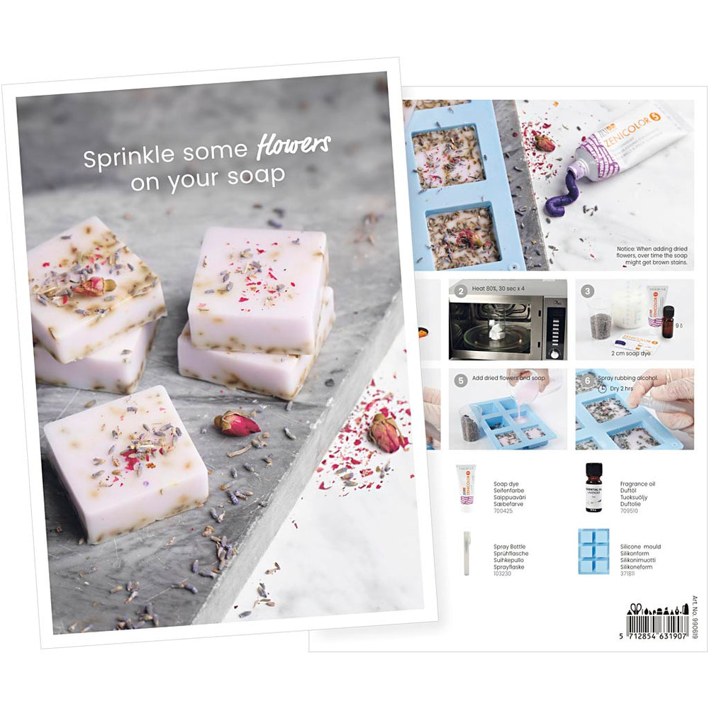 Creative company postcard, soap making, a5, 1 piece