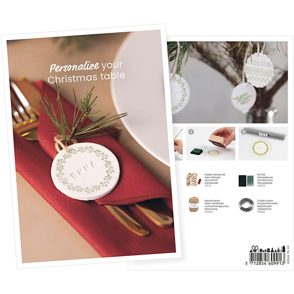 Creativ company postcard, place card made of self-hardening clay, A5, sheet 14.8x21 cm, 1 piece