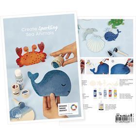 Creative company postcard, care for life under water, A5, sheet 14.8x21 cm, 1 piece