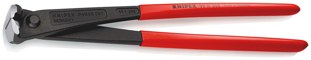 Knipex kracht-moniertang | 250 mm lengte | grote krachtoverbrenging | kunststof bekleed | zwart geatramenteerd - 99 11 300 sb