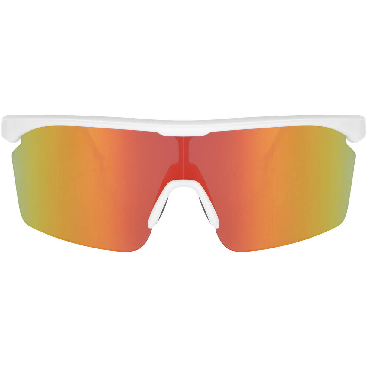 Trivio - cycling glasses noa white revo red with extra transparent lens