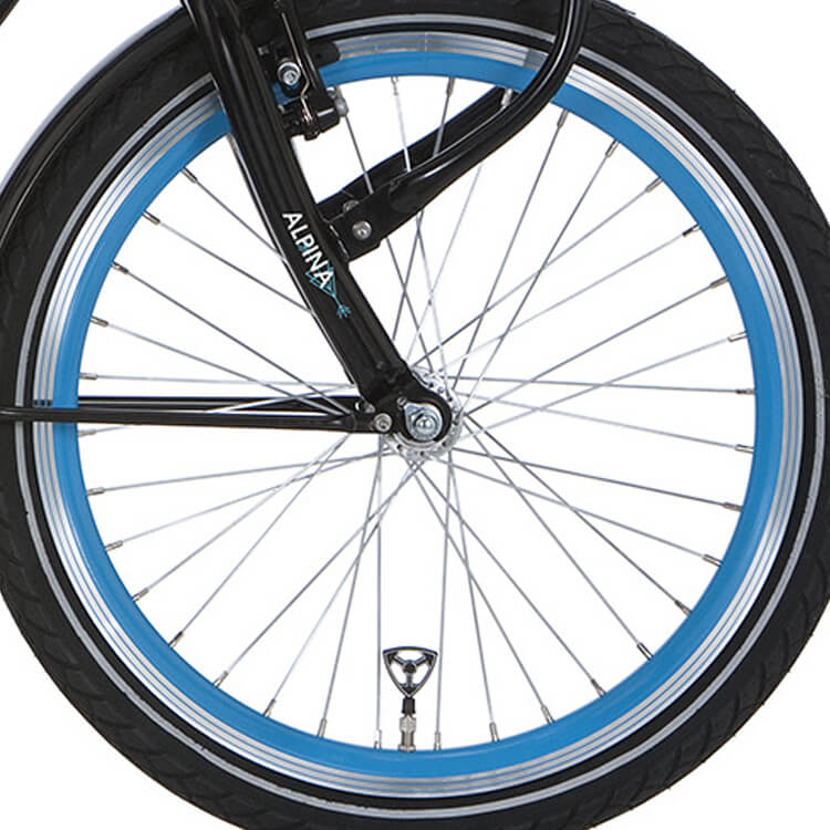 Alpina Front Wheel 20 J19SG sea green zinc spk