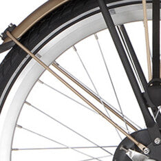 Alpina Fender Rod Heck 26 Kurve Matt Gold