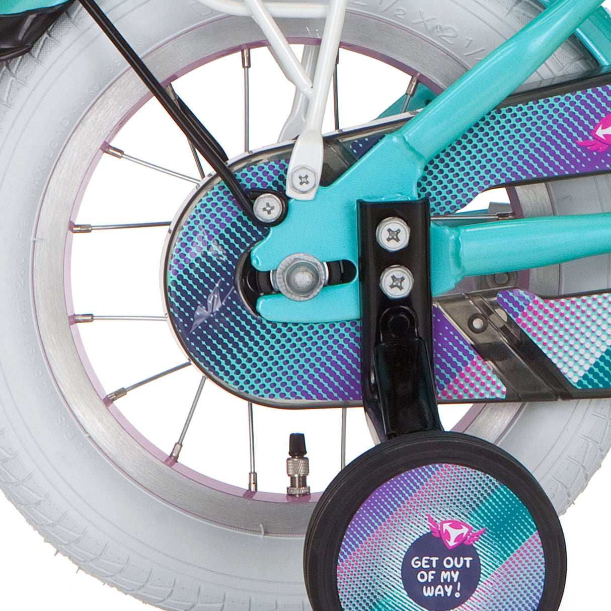 Alpina Задно колело 12 спирачна главина GirlPower розов цинк spk