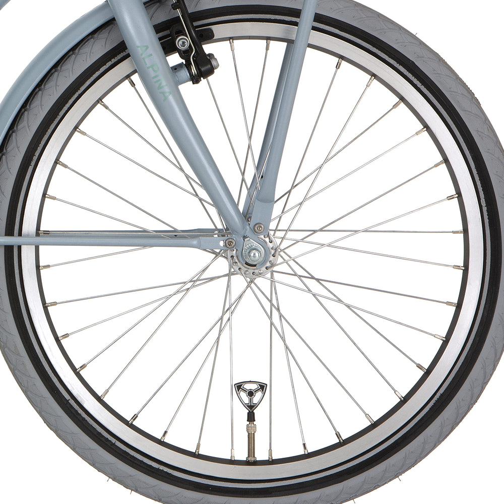 Alpina Voorwiel 20 HLQ-10A-1 Black Zink Spk