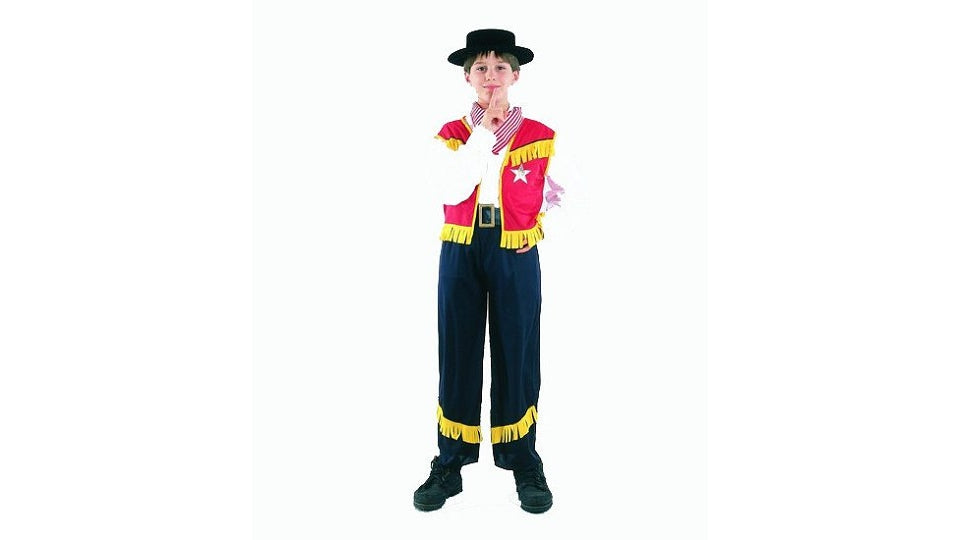 Clown Kinderkostüm Cowboy 7-9 Jahre