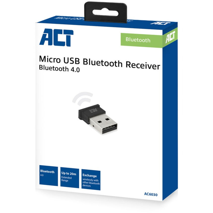 Conectividad ACT Adaptador Bluetooth USB
