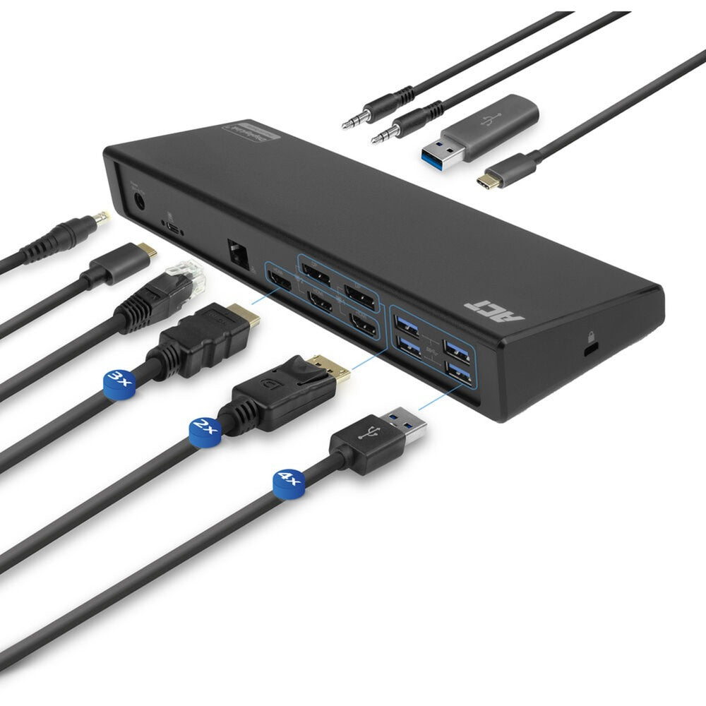 Act connectivity USB-C triple 4k docking station