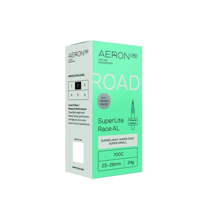Aeron tpu aeron tpu road - superlite race al 23-28 presta valve 65 700c