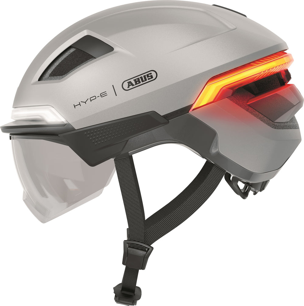 Abus smart helmet hyp-e bl.ace gleam silver m 54-58cm