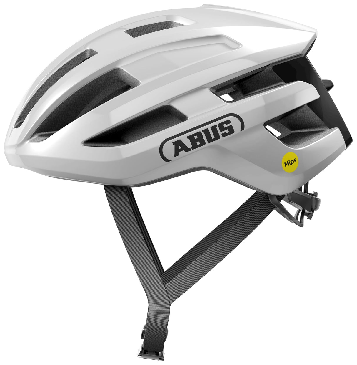 Abus čelada powerdome mips shiny white m 54-58cm