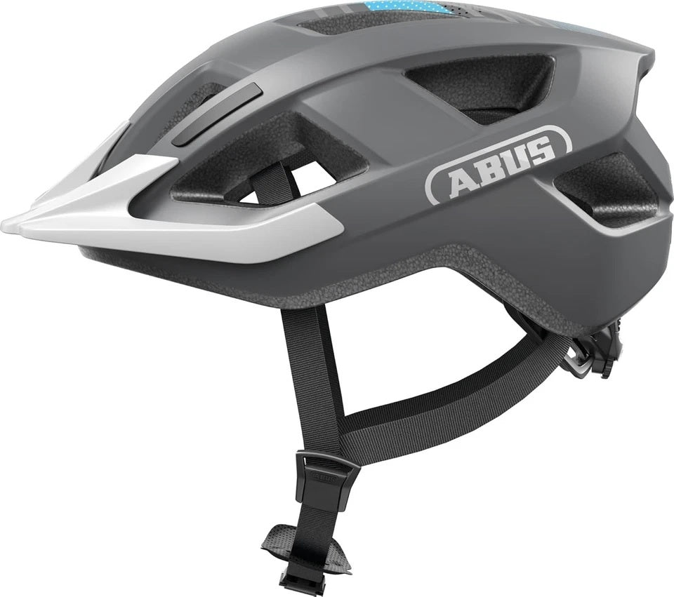 Casco Abus aduro 3.0 led race grigio m 52-58cm