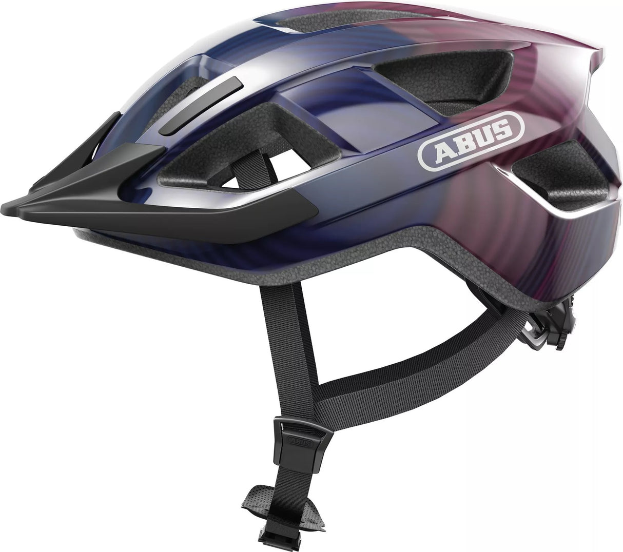 Abus Helm Aduro 3.0 LED Lila Wellen L 58-62cm