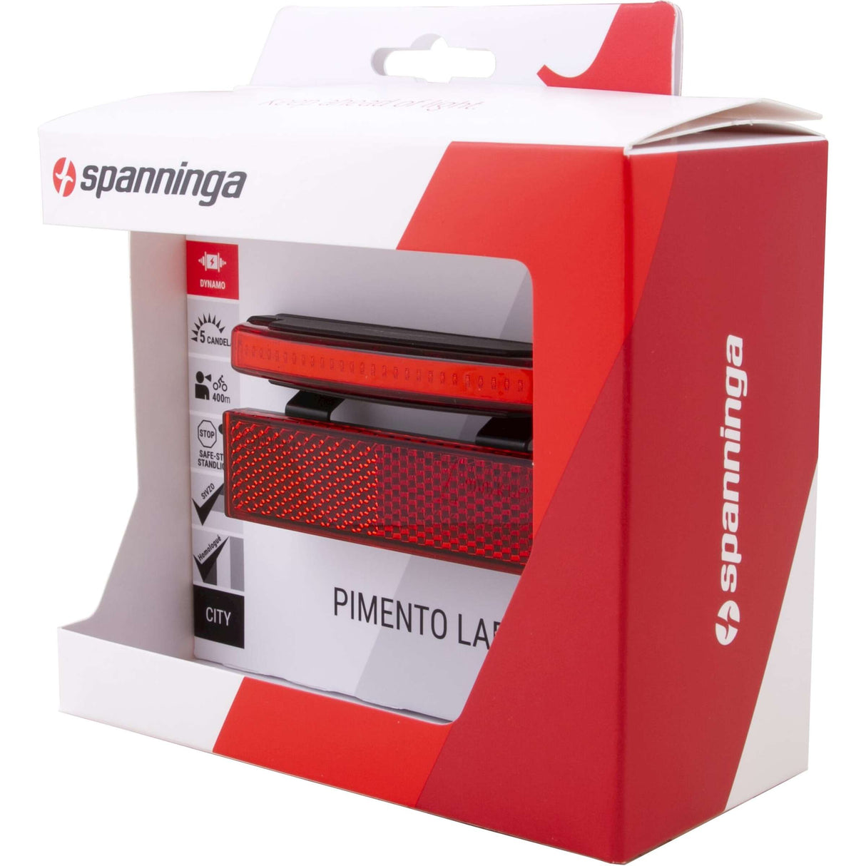 Spanninga rear light Pimento Large XDvS dynamo 80mm