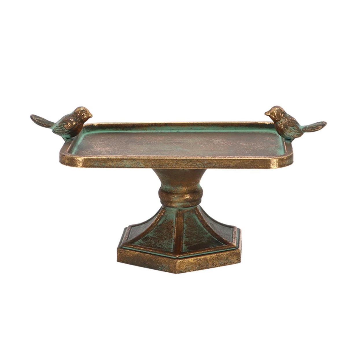 Esschert design aged metal vogelbad m