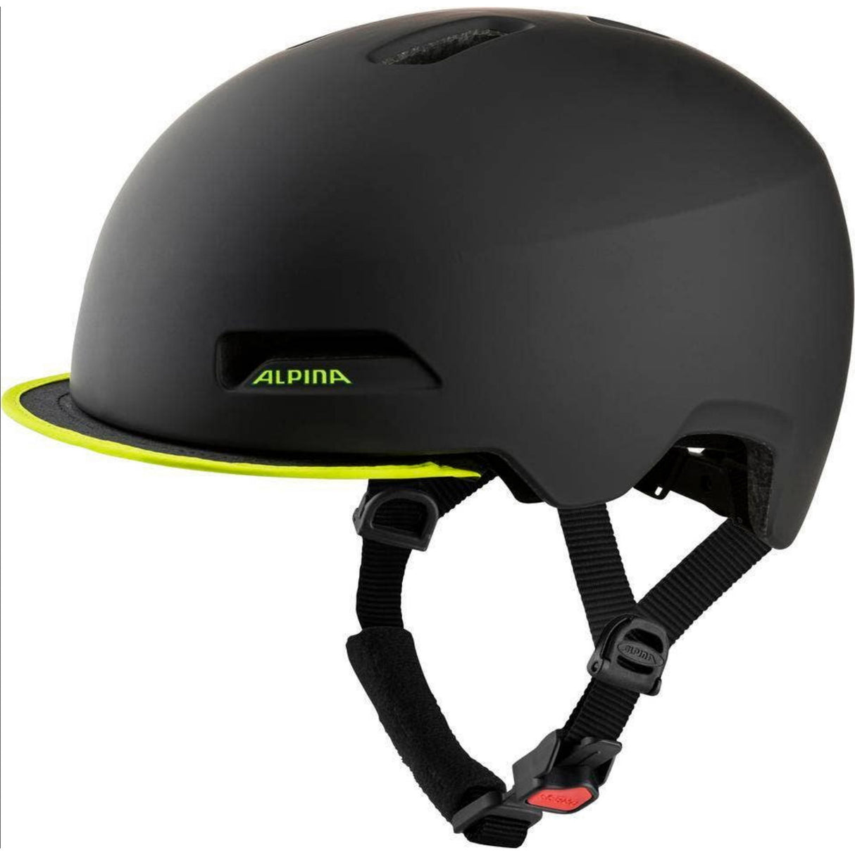 Alpina sports urban helm brooklyn 52-57 mat zwart geel
