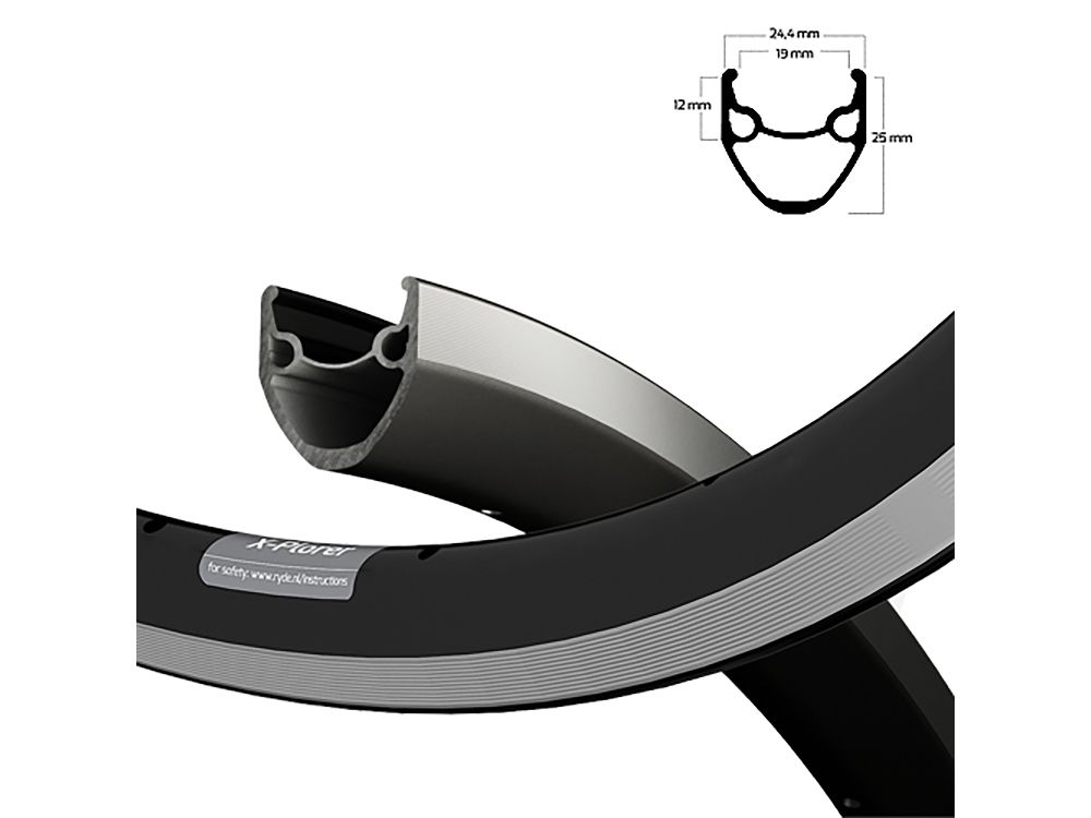 Ryde rim 20x1.75 x-plorer black cnc 36 14