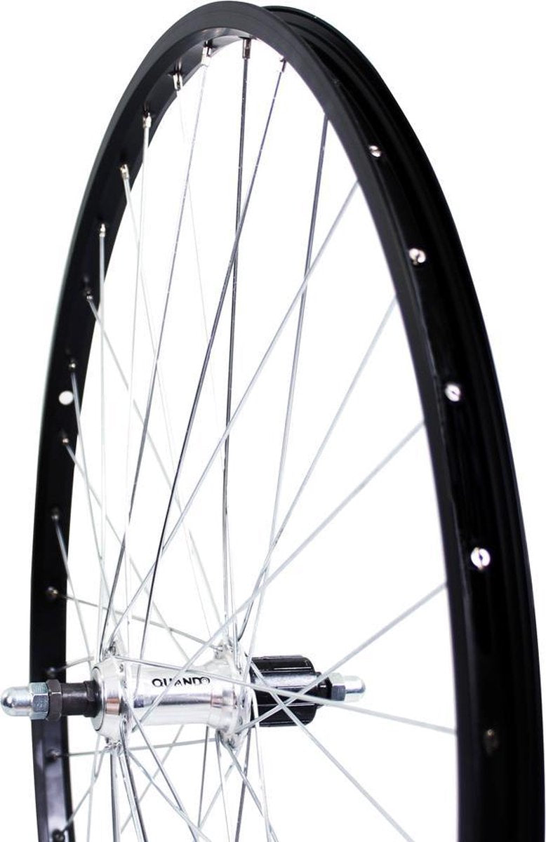 Roland rear wheel 28 fixed cass 7v alu as26 black zinc spk