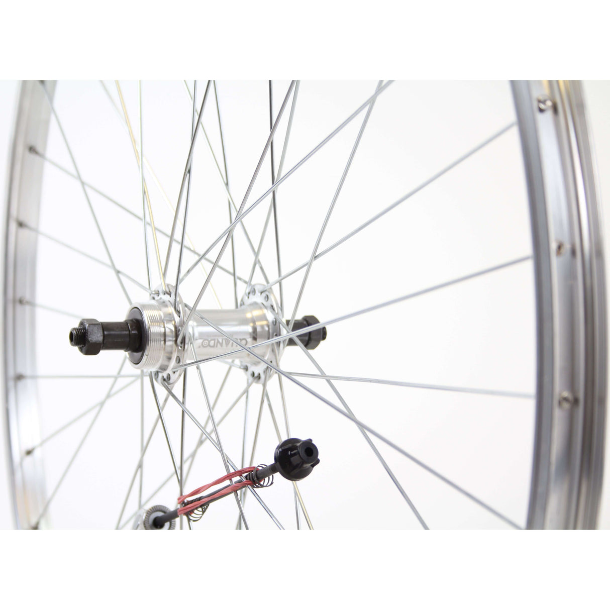 Roland Rear wheel 28 dropout freewheel Alu AS26 silver zinc spk